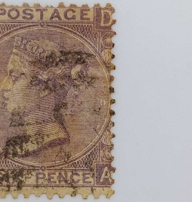 Great Britain SG 104 plate 6 used AD corner letters