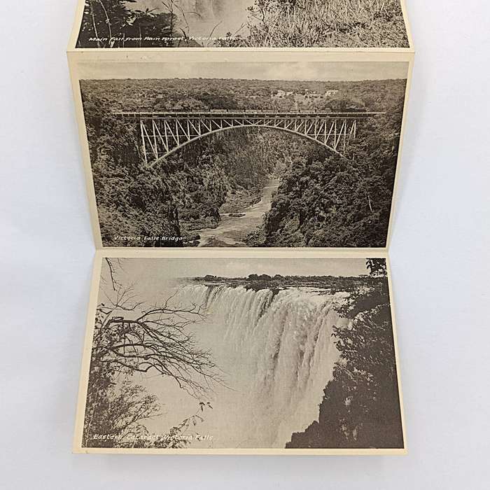Postcard views of the Victorian Falls posted from Livingston Northern Rhodesia to Bulawayo