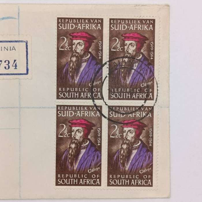 Interesting John Calvin cover posted from Calvinia registered to Johannesburg - First day useage