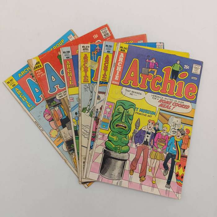 Lot of 6 vintage Archie comics