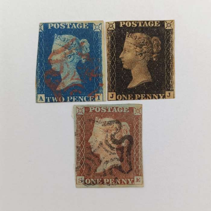 Great Britain lot of 3x  1840/4 stamps