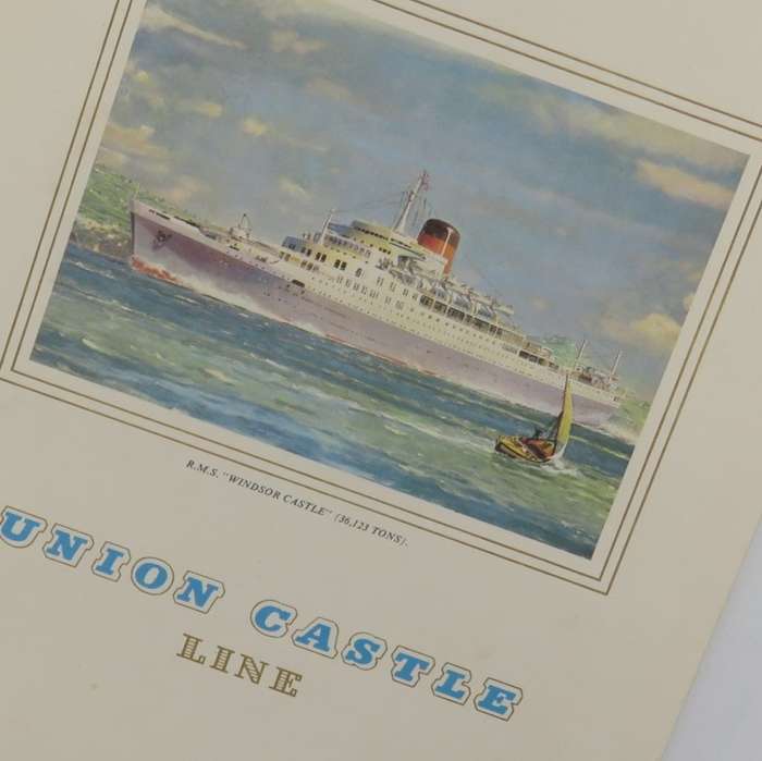Union-Castle RMS Windsor Castle Farewell dinner menu - 13 Augustus 1972