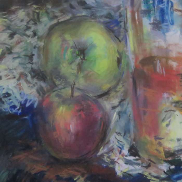 Anne Collins still life painting - Size with frame: 77cm x 97cm - Size without frame: 59.5cm x 79cm