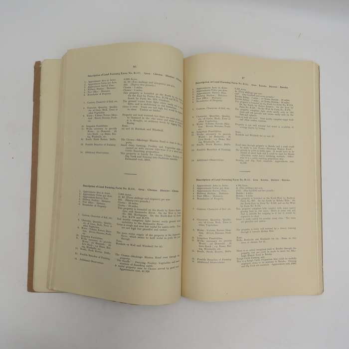 Northern Rhodesia 1930-1932 Agricultural survey Commission Report with 1930 revised maps