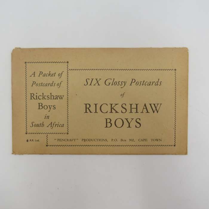 Packet of 6 vintage Rickshaw Boys postcards in original packaging - sealed