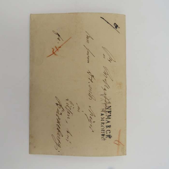 1841 Early Letter from Cuxhaven (Lower Saxony) to Bürneburg forwarded via Hamburg