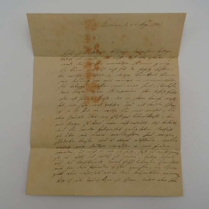1841 Early Letter from Cuxhaven (Lower Saxony) to Bürneburg forwarded via Hamburg