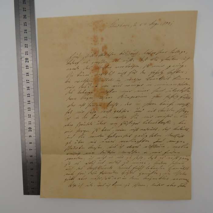 1841 Early Letter from Cuxhaven (Lower Saxony) to Bürneburg forwarded via Hamburg