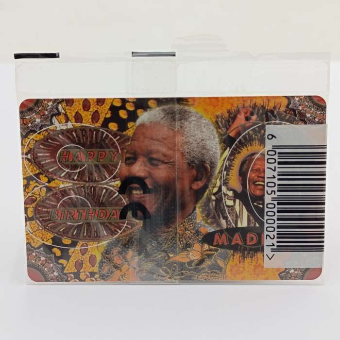 Nelson Rolihlahla Mandela souvenir album with stamps, phonecards, postal covers etc
