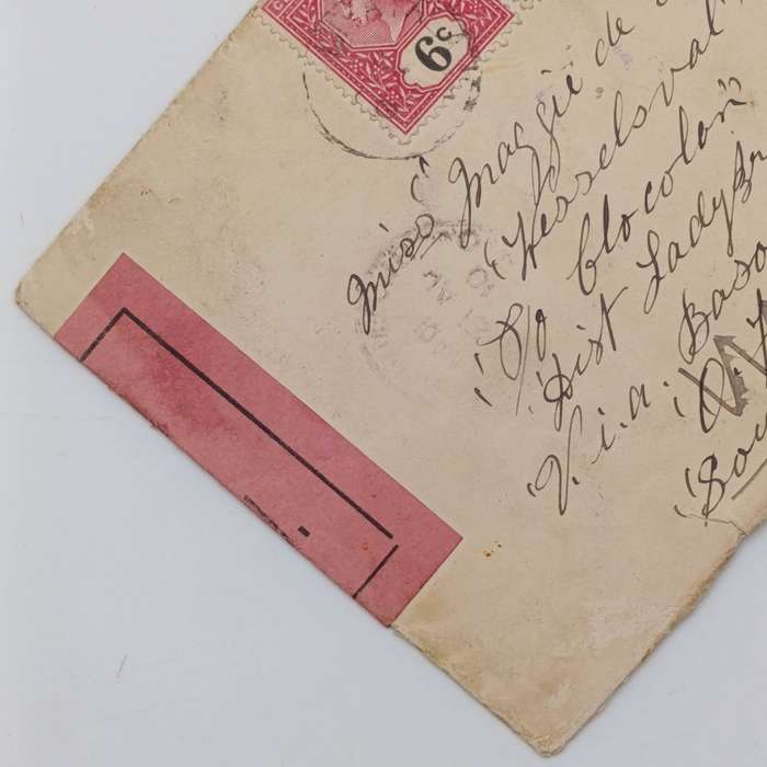 Boer War  Censored letter Ceylon to Ladybrand, ORC South Africa sent by POW JJ Bosman to Maggie de V