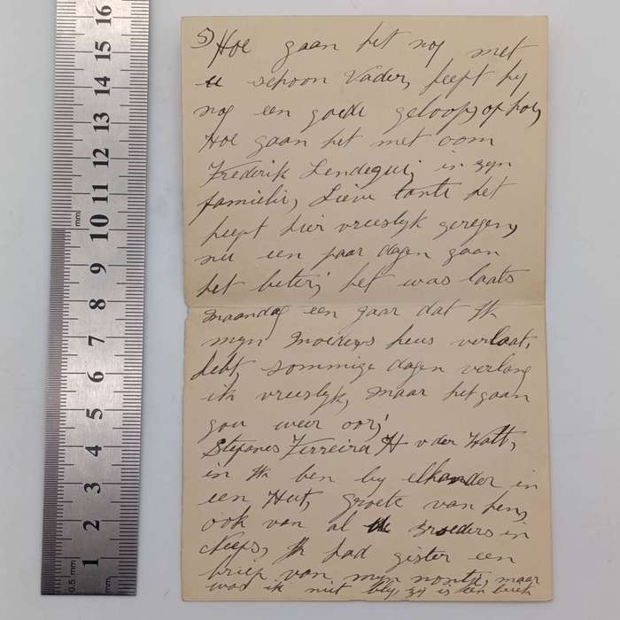 Boer War  Censored letter Ceylon to Ladybrand, ORC South Africa sent by POW JJ Bosman to Maggie de V