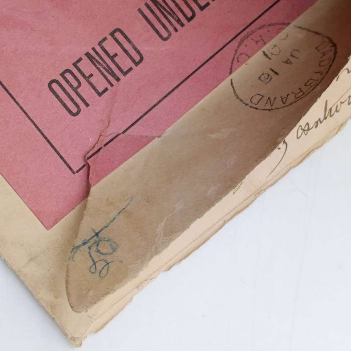 Boer War  Censored letter Ceylon to Ladybrand, ORC South Africa sent by POW JJ Bosman to Maggie de V