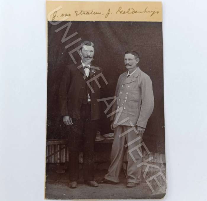 Original photo of Boer War POW's J van Straten and J Geldenhuys