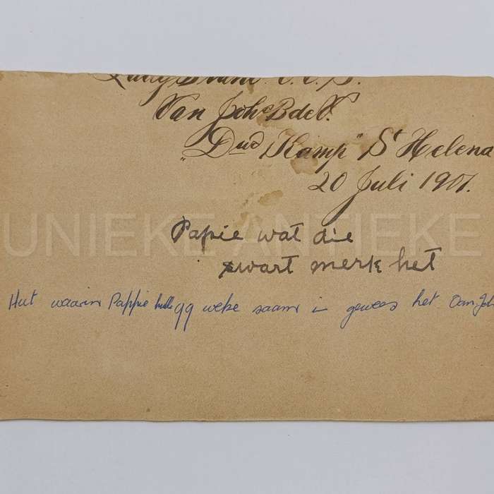 Photos of Boer War POW'S at Vrystaat Kamp St Helina 20/07/1901
