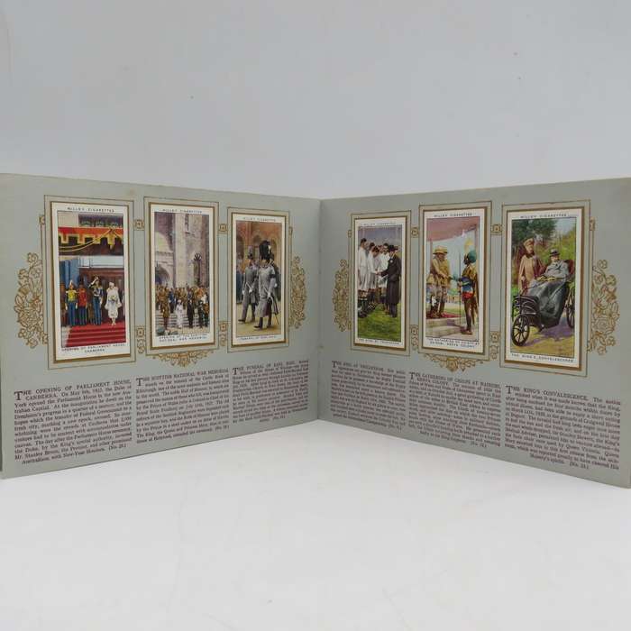 The Reigh of King George V 1910 - 1935 Silver Jubilee Cigarette card booklet