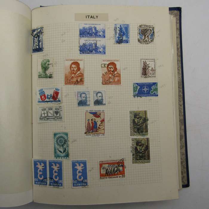 Album with over 1200 stamps - Poland, Denmark, Russia, Spain, Portugal, Italy, Greece, Transvaal