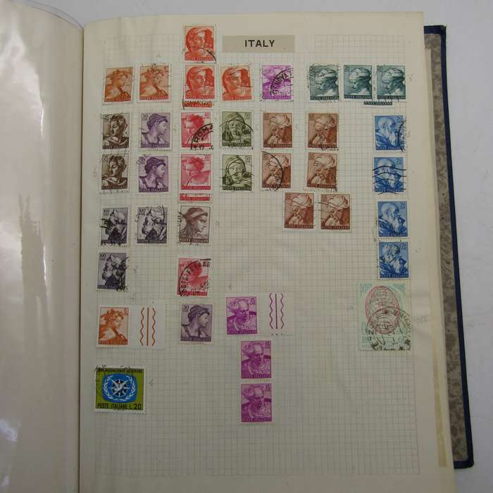 Album with over 1200 stamps - Poland, Denmark, Russia, Spain, Portugal, Italy, Greece, Transvaal