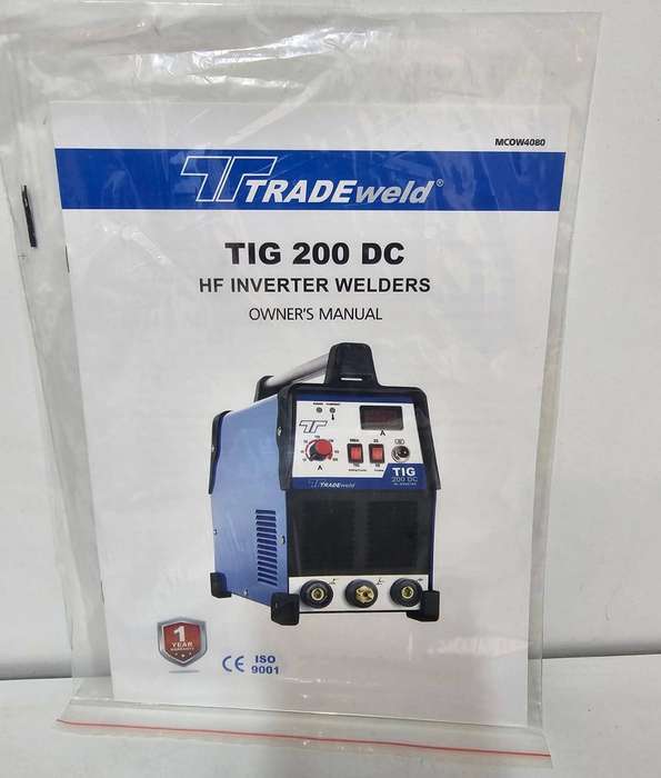 Tradeweld TIG 200 DC HF Inverter Welder  Brand New