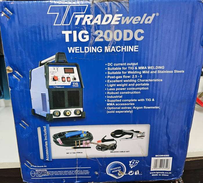 Tradeweld TIG 200 DC HF Inverter Welder  Brand New