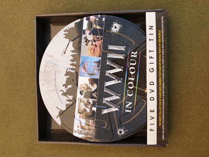 5 x DVD set collectors tin WW2 set - used NOT scratched watch at your own leisure no wi-fi needed!!!