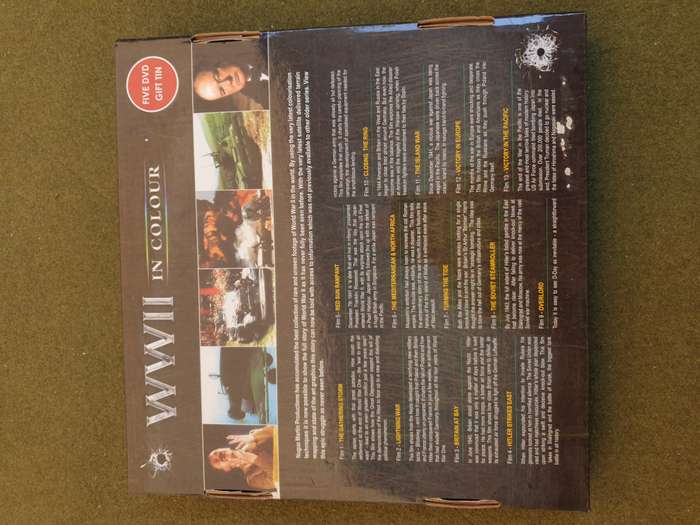 5 x DVD set collectors tin WW2 set - used NOT scratched watch at your own leisure no wi-fi needed!!!