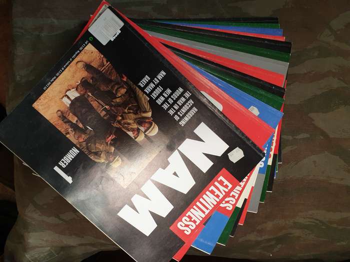 original 80s/90s era NAM Eyewitness series weekly publication was sold in SA nrs 1-13 in slip folder