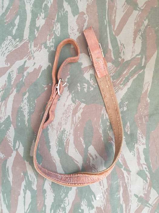 original SADF Army issue School Cadets .22 BSA type falling block rifle used leather & canvas sling