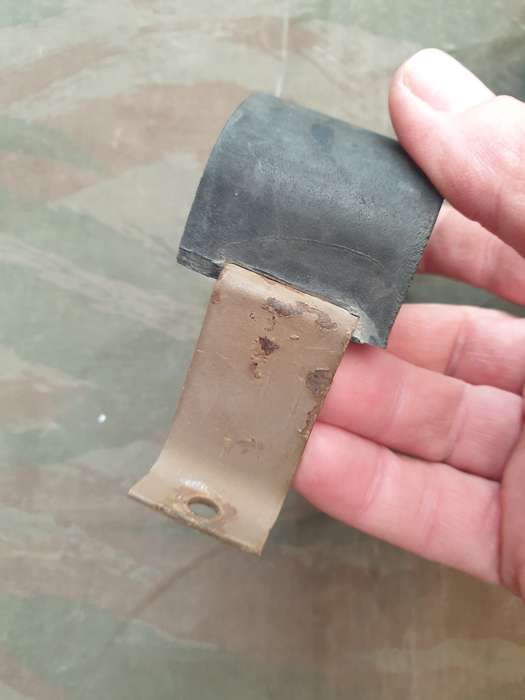 original SWA/Angola bushwar period SADF vehicle rifle mount (eg. in buffel) stock base& barrel clamp