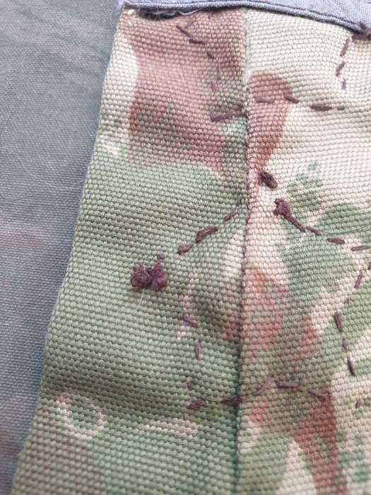 original bushwar period (obsolete) SAP era 2nd patt camo Capt field worn ranks set - hand sewn pair