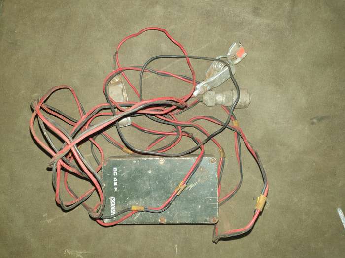 original RACAL made TR48 HF "big means" Rhodesia bushwar era field batt charger used condition