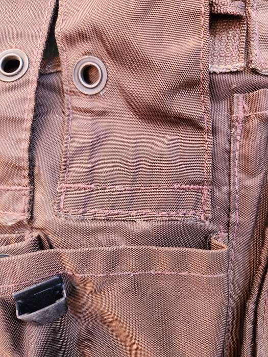 100% original SWA/Angola border war era Para issue fire-fox chest webbing (dark nutria) with fixloc