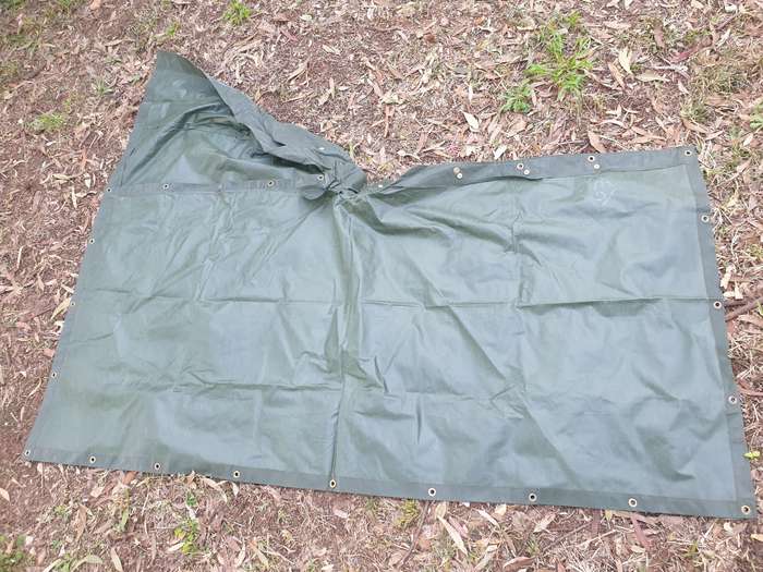 as new & unused Rhodesian era Army issue heavy duty PVC/vinyl olive green capes' gas very good cond.