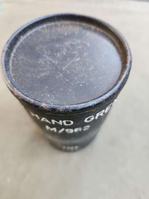 intact & 100% original complete EMPTY Rhod Army HE hand-grenade 2-piece ammo cardboard container