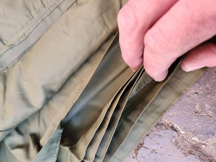 new & unused 100% original SWA/Angola bushwar period Niemoller green SA SF 7 layer silk sleeping bag