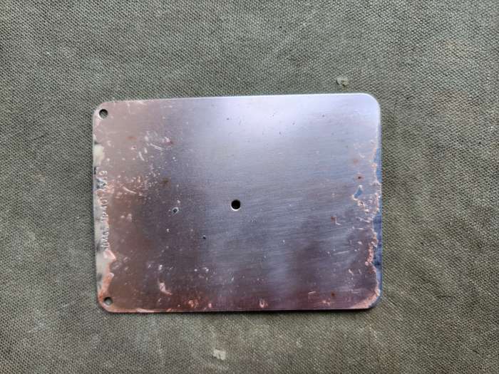 SWA/Angola bushwar period SADF issue personal troops' stainless-steel shaving (& signalling) mirror