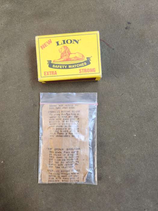 new & unused 100% original USGI type issue (Vietnam period?) p-38 type can opener in original packet