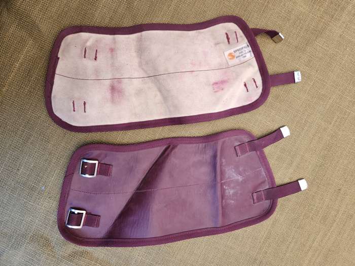 hard to find 100% original SADF era pair of SAMS medic parade ceremonial dress "puttees" (leggings)