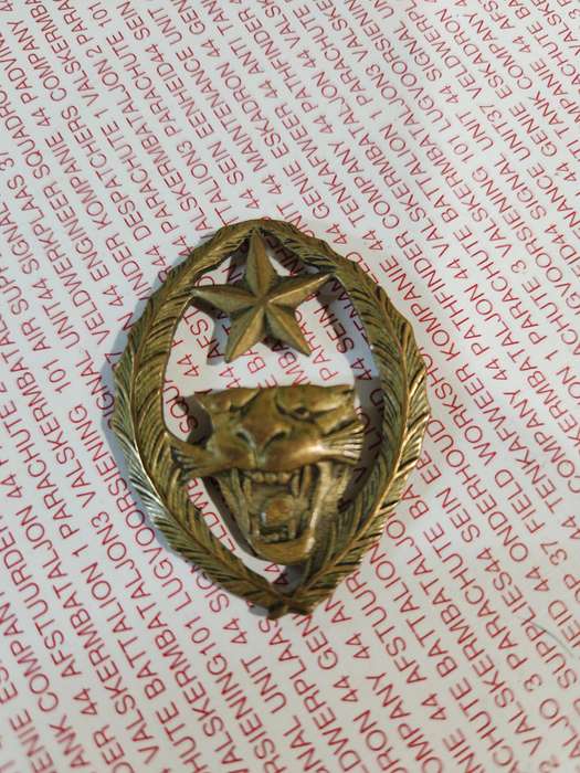 100% original Congo Mercenary action 60s era period 5 Commando beret badge (no lugs) Mike Hoare