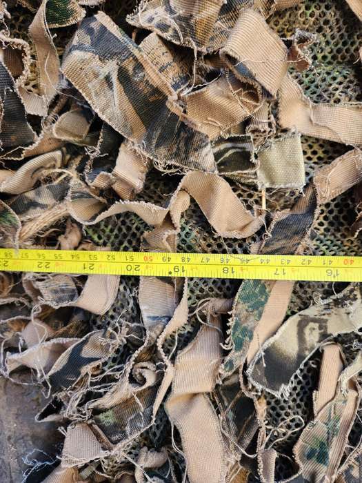 good used condition quality (COS) medium size sniper ghillie top custom garnish added with mesh base