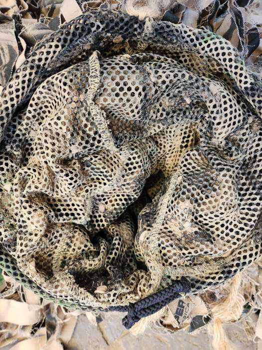 good used condition quality (COS) medium size sniper ghillie top custom garnish added with mesh base