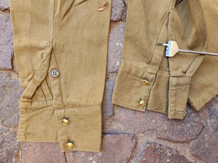 Rhod bushwar era captured Freedom Fighter used (USSR supplied export) set of khaki shirt & trousers