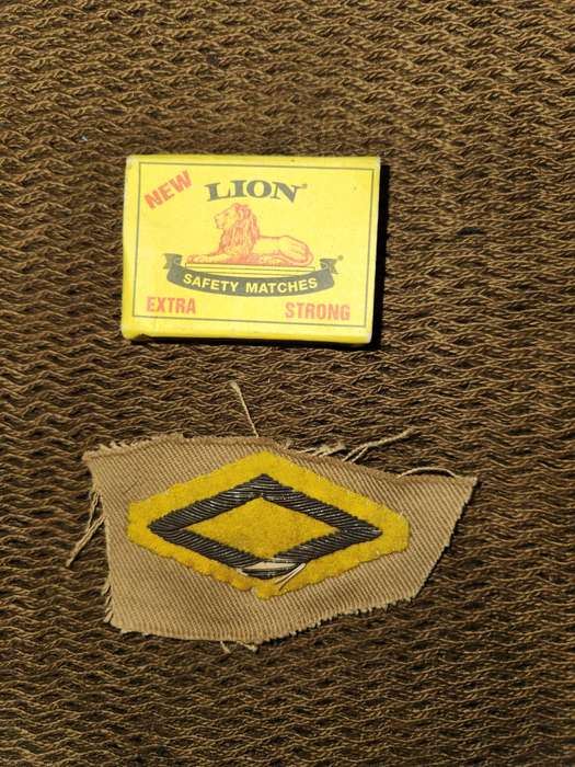 100% original Brit turn-of-the-century bullion sleeve badge (Light Infantry) for training excellence