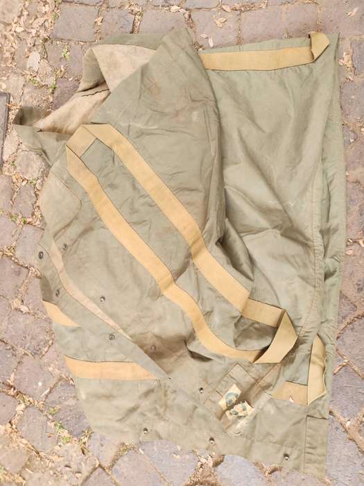 scarce SA made heavy duty large size field bivi & stretcher combo - green (Rhinotex) SF or homelands