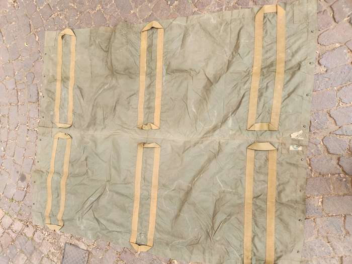 scarce SA made heavy duty large size field bivi & stretcher combo - green (Rhinotex) SF or homelands