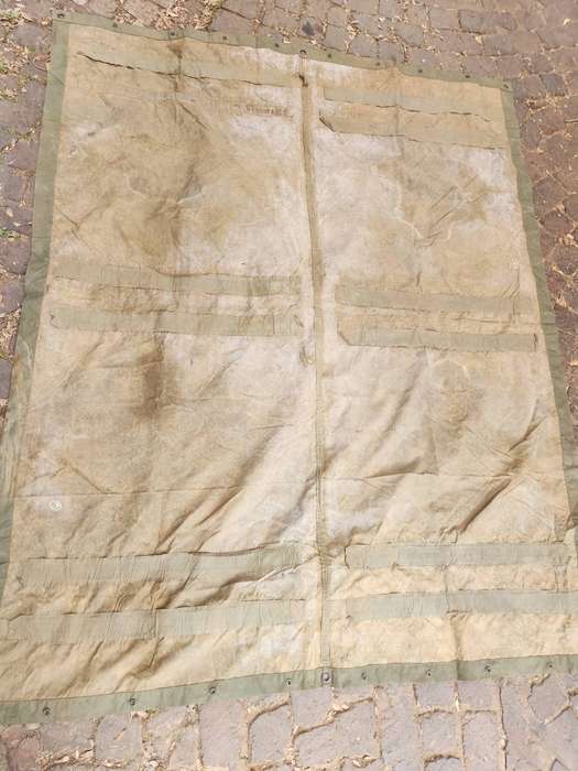 scarce SA made heavy duty large size field bivi & stretcher combo - green (Rhinotex) SF or homelands