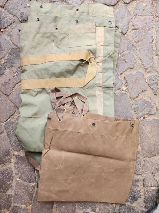scarce SA made heavy duty large size field bivi & stretcher combo - green (Rhinotex) SF or homelands