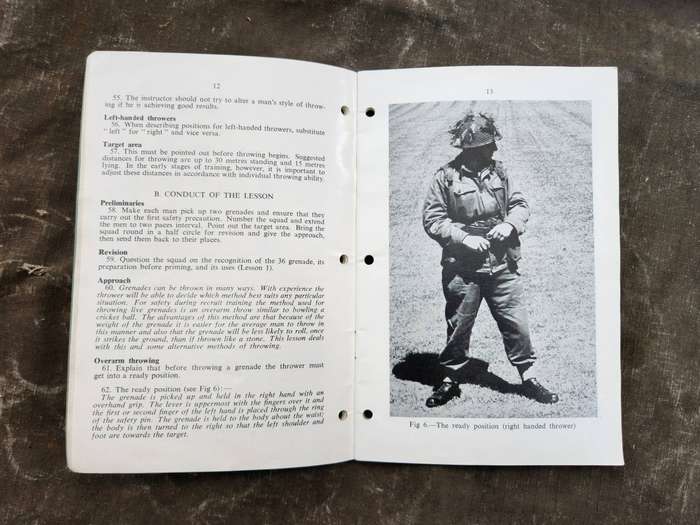 good clean used condition original UK MoD issued (British) military manual - used in SADF era in RSA
