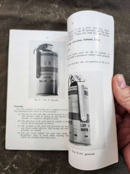 good clean used condition original UK MoD issued (British) military manual - used in SADF era in RSA