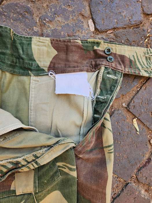 100% original cut-down "short-shorts" Rhodesian style camo pair of custom shorts waist size 32 inch