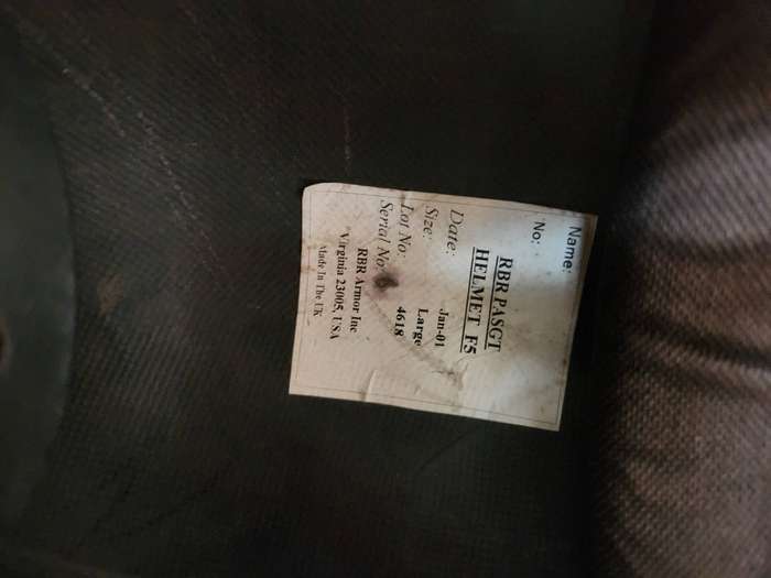 100% original top quality ballistic helmet (sold as display item) - SAP STF issued type black kevlar